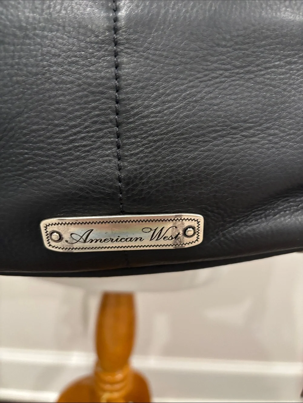 American West black leather